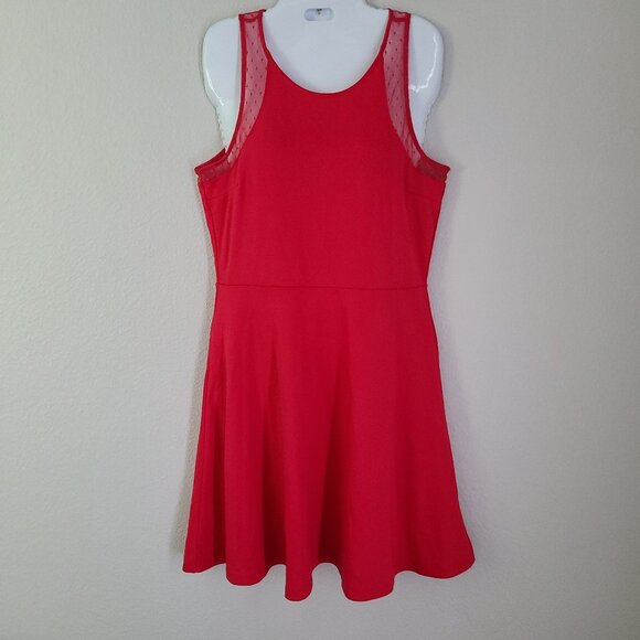 H&M women's simple red sleeveless a-line dress size medium - Picture 1 of 11